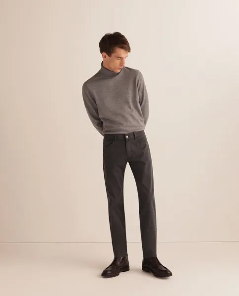 Мужские обычные серые брюки с пятью карманами Pertegaz, темно-серый