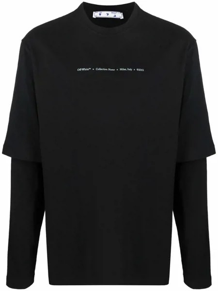 Off-White многослойная футболка с логотипом Arrows