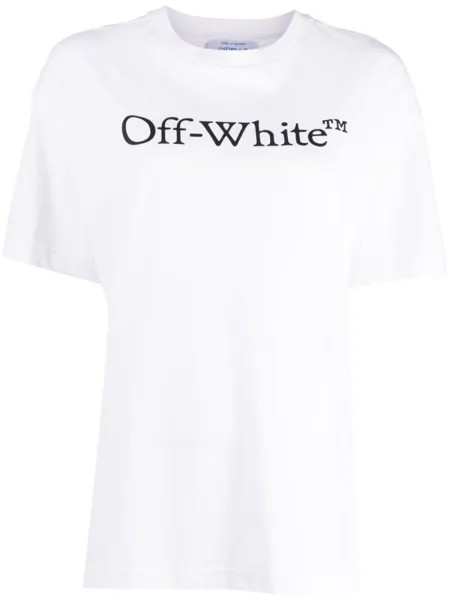 Футболка с логотипом Off-White, белый