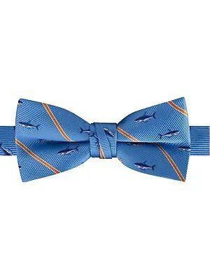 Мужской голубой галстук-бабочка с принтом TOMMY HILFIGER ярких цветов