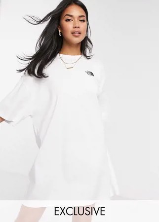 Белое трикотажное платье-футболка The North Face – эксклюзивно для ASOS-Белый