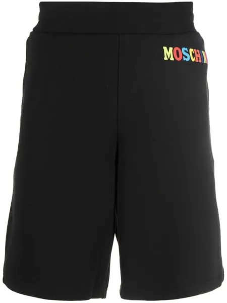 Moschino шорты с логотипом, черный