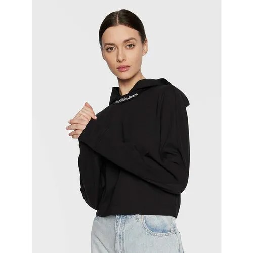 Худи Calvin Klein Jeans, размер XXS [INT], черный