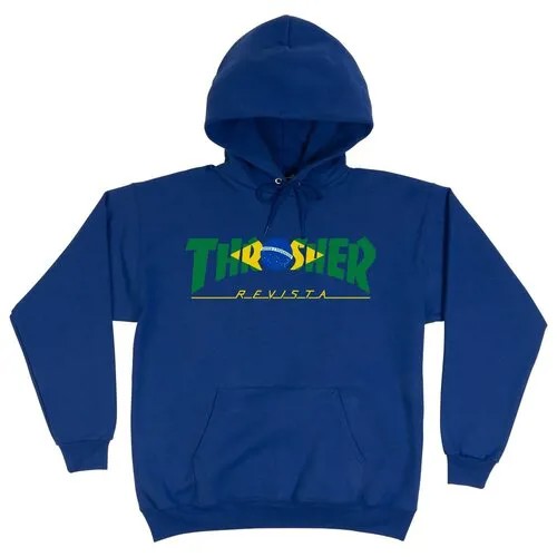 Толстовка Thrasher Brazil Revista Hood Royal Blue / XL