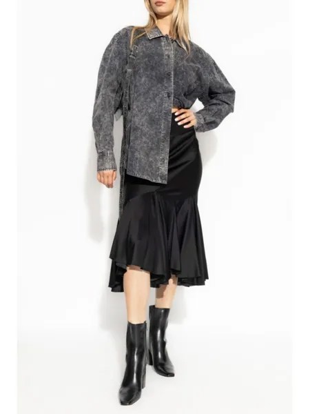 Alexander Wang рубашка с кислотной стиркой, серый