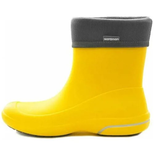 Ботинки резиновые женские, цвет желтый, размер 38-39, бренд NordMan, артикул 6-028-E04 ПЕ-27ВУФ Kleo ж