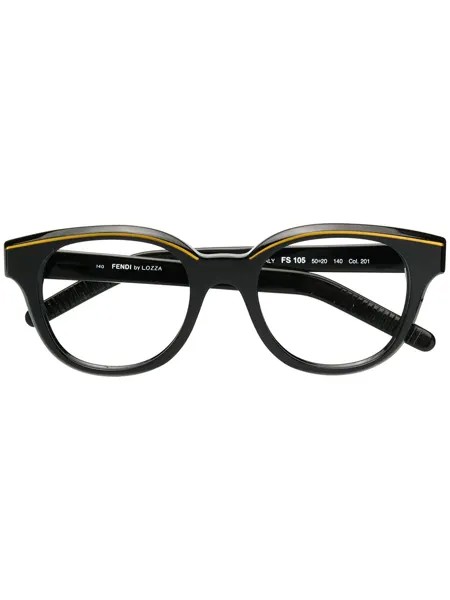 Fendi Pre-Owned очки в круглой оправе
