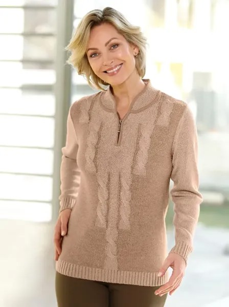 Свитер с воротником стойкой Classic Basics 