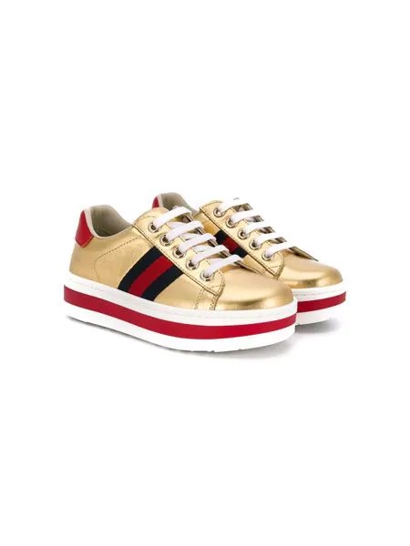 Gucci Kids кроссовки на платформе