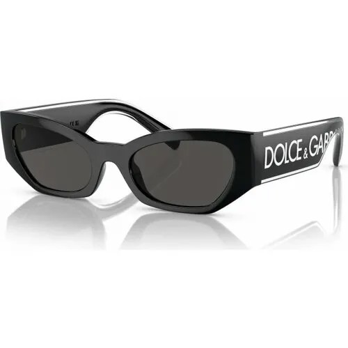 Солнцезащитные очки DOLCE & GABBANA DG 6186 501/87, черный, серый