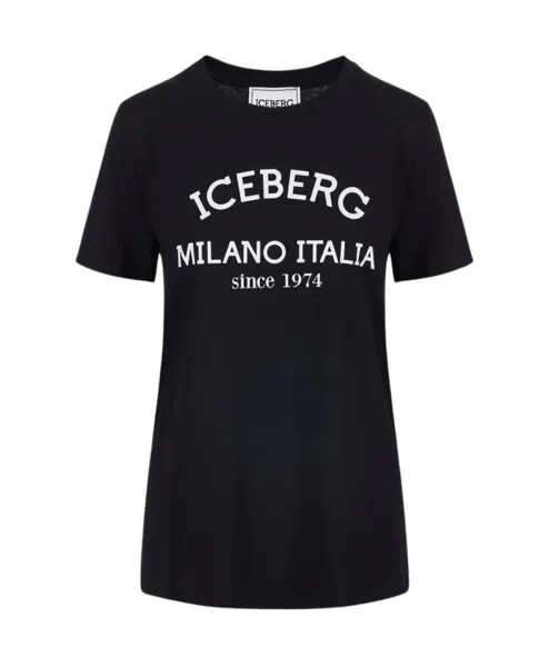 Футболка с логотипом Iceberg, черный