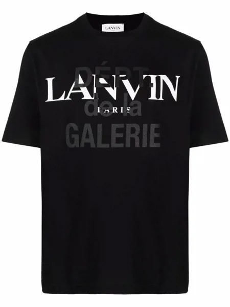 LANVIN футболка с логотипом из коллаборации с Gallery Dept.