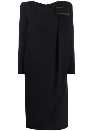 Giorgio Armani многослойное платье миди