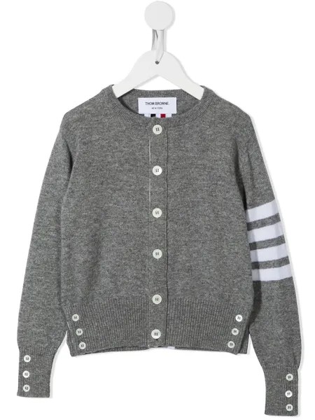 Thom Browne Kids кашемировый кардиган с полосками 4-Bar