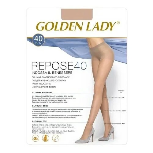 Колготки Golden Lady Repose, 40 den, размер 2, коричневый