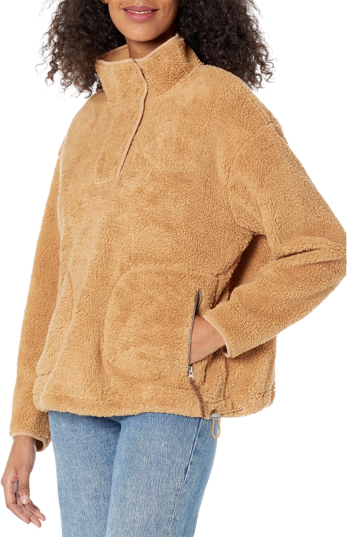 Куртка Atwell Sherpa 1/2 Snap UGG, цвет Tawny