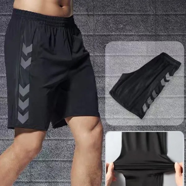 Летние мужские принтованные шорты Мужчины Плюс Размер Дышащие брюки Повседневные спортивные брюки