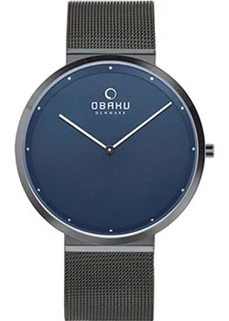 Fashion наручные  мужские часы Obaku V230GXJLMJ. Коллекция Ultra Slim