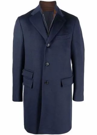 Corneliani однобортное пальто строгого кроя