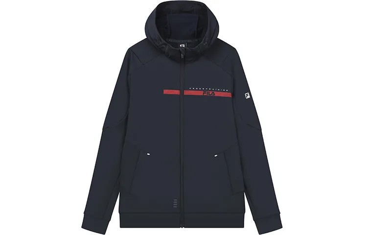 Спортивная куртка мужская темно-синяя Fila, темно-синий