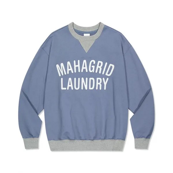 СВИТШОТ MAHAGRID LAUNDRY СИНИЙ(MG2DSMM444A)