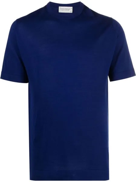 John Smedley трикотажная футболка, синий