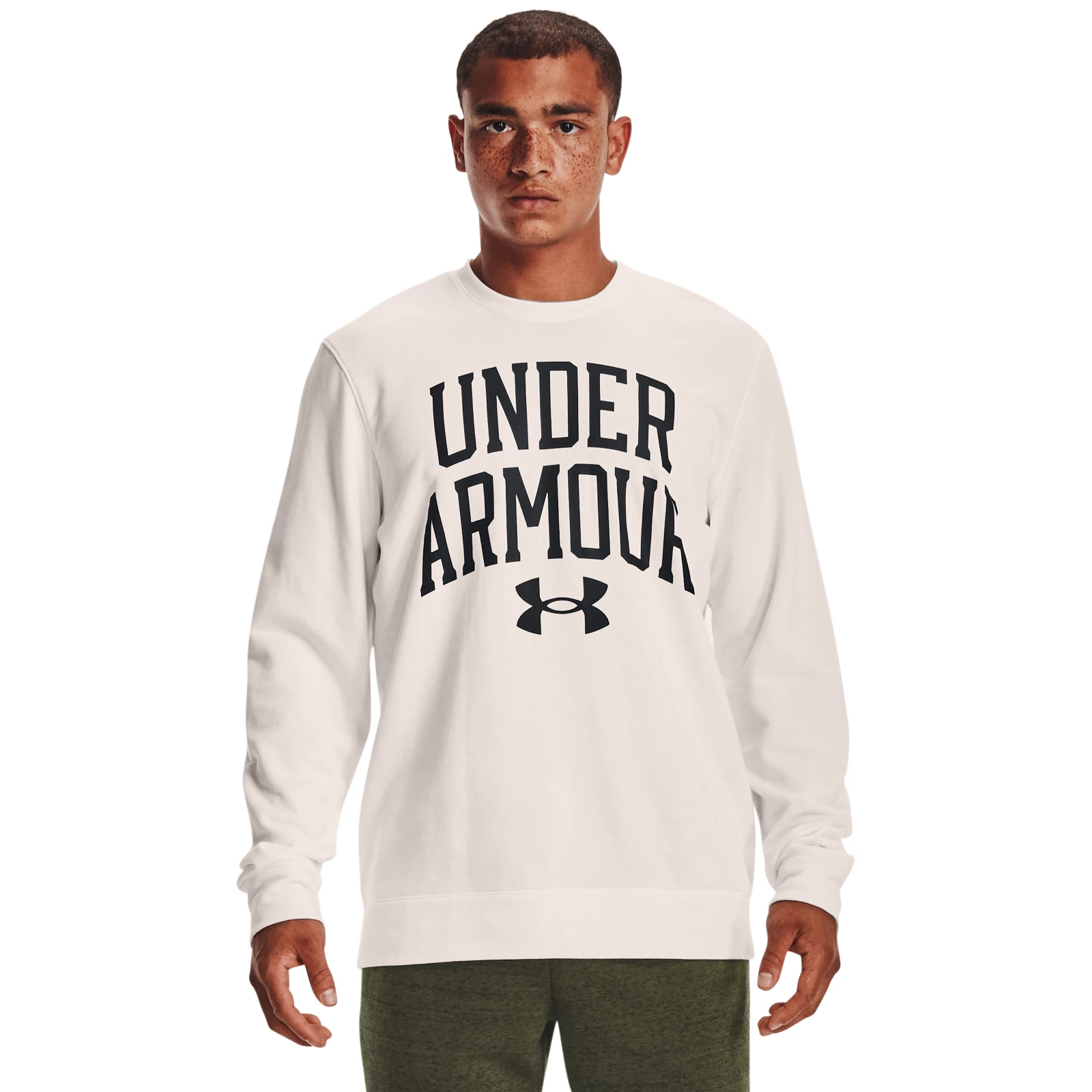 Свитшот мужской Under Armour 1361561-112 белый 50-52 RU