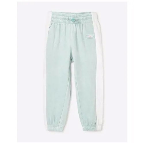 Мятные спортивные брюки Jogger из велюра для девочки Gloria Jeans