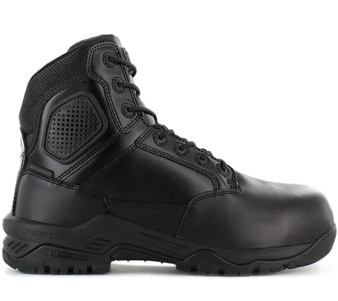 MAGNUM Strike Force 6.0 Leather S3 Ботинки - Молния сбоку - Водонепроницаемые - Мужские защитные ботинки Защитная обувь Кожа Черный M801550-021 ORIGINAL