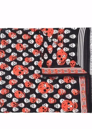 Alexander McQueen шарф с принтом