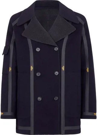 Fendi бушлат с логотипом