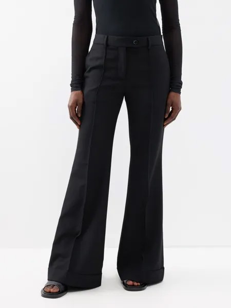 Расклешенные брюки pinna Acne Studios, черный