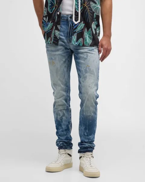 Мужские узкие двухцветные джинсы из денима PRPS