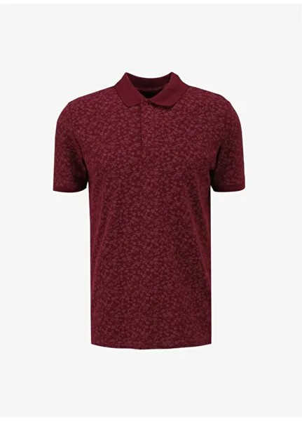 Мужская футболка Polo Neck сливовая 232 LCM 242039 NEWFRESH DAMSON Lee Cooper