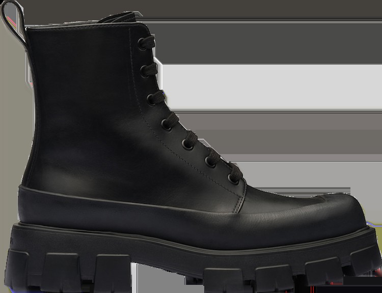 Кроссовки Prada Monolith Leather Ankle Boot 'Black', черный