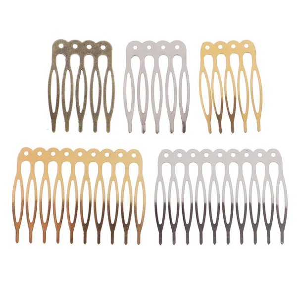 10pcs 5/10 Зубы Металлические волосы расчесывать волосы клип Claw Форма Hairpins DIY Волосы поставок