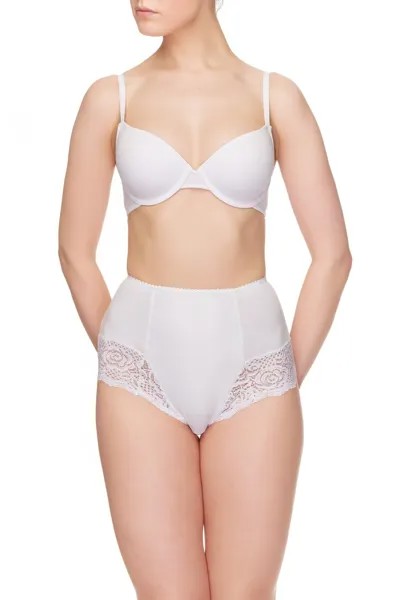 Трусы женские Lauma Brief cotton lace белые 4XL