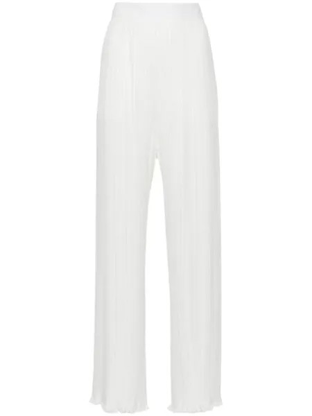 Lanvin прямые брюки со складками, белый