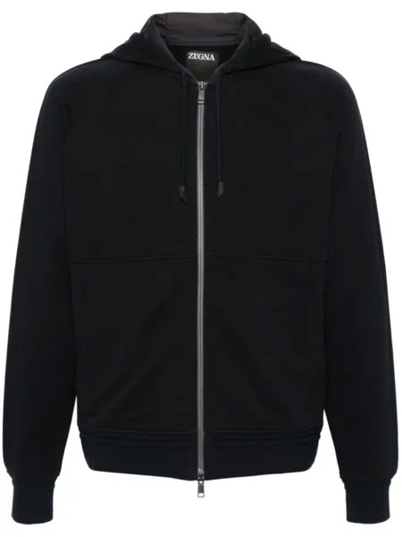 Куртка на молнии с капюшоном Zegna, черный