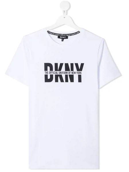 Dkny Kids футболка с круглым вырезом и логотипом