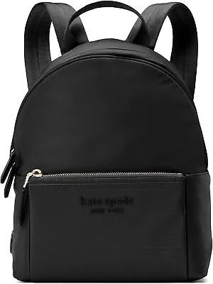 KATE SPADE NEW YORK Женский черный нейлоновый рюкзак с двойной ручкой сверху, 7 дюймов, с двойным ремнем