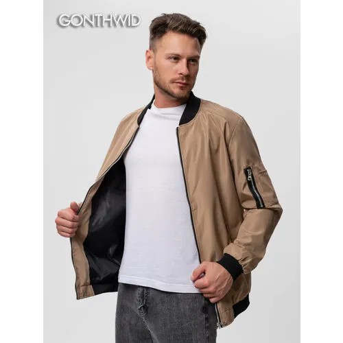 Бомбер GONTHWID, размер 3XL, хаки
