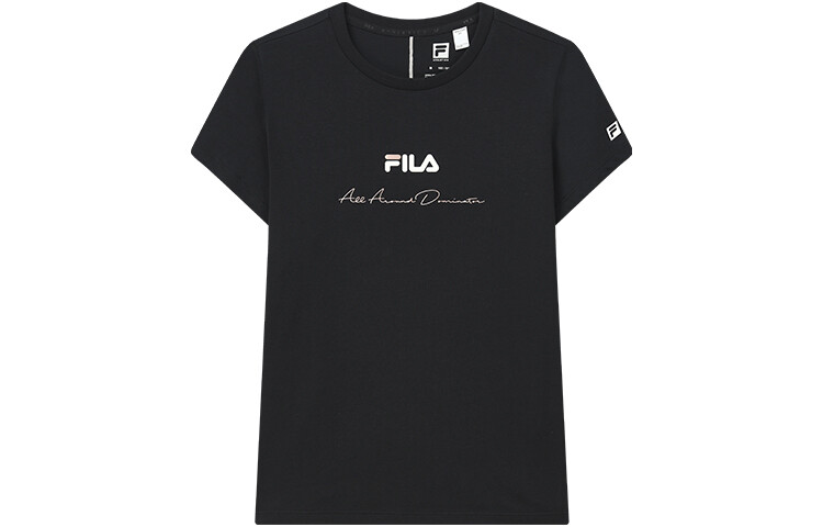 ФИЛА Женская футболка FILA, цвет Black