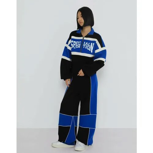 Брюки спортивные Gloria Jeans Ready! Steady! Go!, размер XXS/152 (36), чёрный
