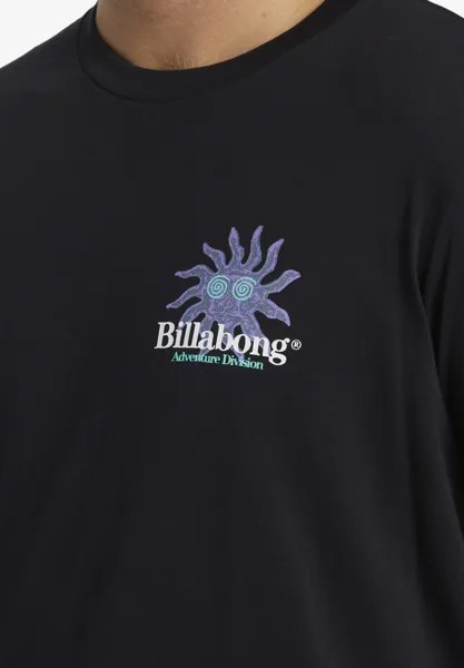 Футболка с принтом UP RISE Billabong, черный