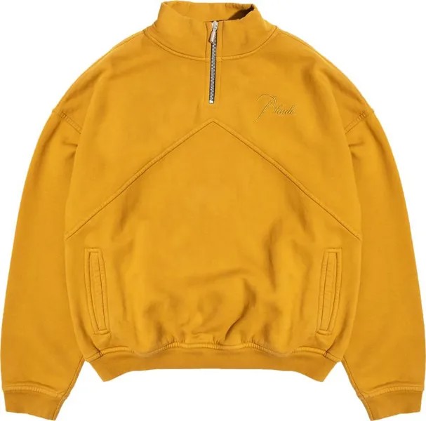 Толстовка Rhude Quarter Zip 'Mustard', желтый