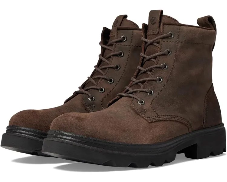 Ботинки ECCO Grainer Waterproof Lace Ankle, цвет Coffee Suede