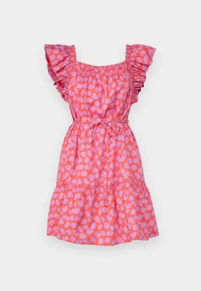 Повседневное платье FLUTTER SLEEVE MINI DRESS GAP, розовый