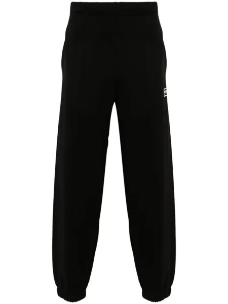 Kenzo спортивные брюки с вышитым логотипом, черный