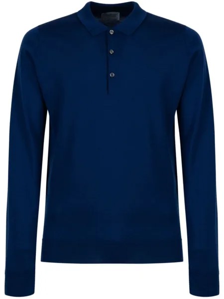 John Smedley рубашка поло Belper, синий